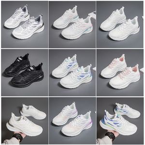 Running Men Femmes Nouvelles chaussures de randonnée chaussures plates Soft Sole mode blanc noir rose rose Bule confortable 11