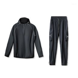 Running Sets Herfst Winter 2022 Letter Printen Sport Pak Mannen Sneldrogende Sports Pakken Trainingspak Mens Fitness Set Trainingspak