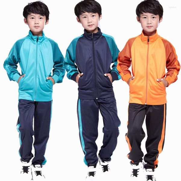 Ensembles de course automne hiver velours enfants garçons Football formation costume Jogging vestes pantalons Kits sport Football Fitness survêtement