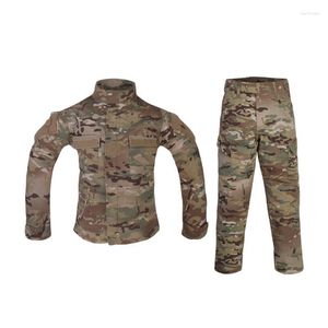 Running Sets Emersongear Tactical Combat Uniform Set Voor 6Y-14Y Kinderen Sport Pak Kinderen Shirts Broek Tops Broeken Wandelen Training MC