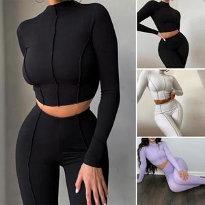 Conjuntos para correr Otoño Línea brillante Decoración Mono negro Mujer Traje de club sexy de una pieza para manga larga Bodycon blanco