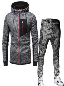 Running sets gyms printemps mâle pantalon de veste décontractée Suisse à piste masculine Sweat-shirt en molleton 2021 Automne Winter Sportswear Men3802785
