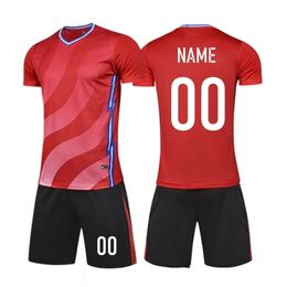 Ensembles de course Enfants Adulte Maillot de Football Ensemble Femmes Hommes Football Uniforme Enfant Kit Survetement Vêtements De Sport Chemise Shorts Costume De Sport 220923