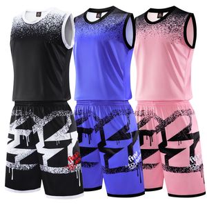 Running Sets Kids Basketball Jersey Uniforms Kits Kinderjongens Girls Sportkleding Ademend mannen Vest Trainingsjerseys Short 230822