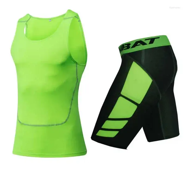 Conjuntos para correr para hombre, mallas cortas de compresión para gimnasio, entrenamiento, ejercicio, deporte, pantalones de Yoga, camisas, medias UX01