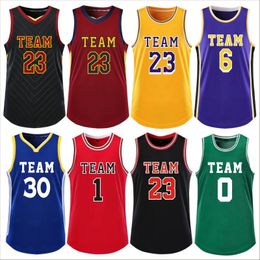 Running sets Men Kids Basketball Jersey Male college Mouwloze shirts Child Kits Sportsuniformen Gratis Custom 230518