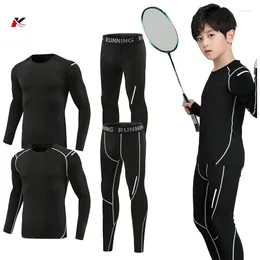 Running Sets Men's Sportswear Compression Costumes Training Vêtements Jogging Jogging Sports Thermal Underwear Workout Collons 3301 3302