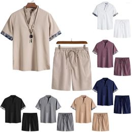 Conjuntos para correr para hombre, trajes de esmoquin transpirables de dos piezas con volumen para verano, traje de pantalón, conjunto de ropa Formal, conjunto completo para hombre