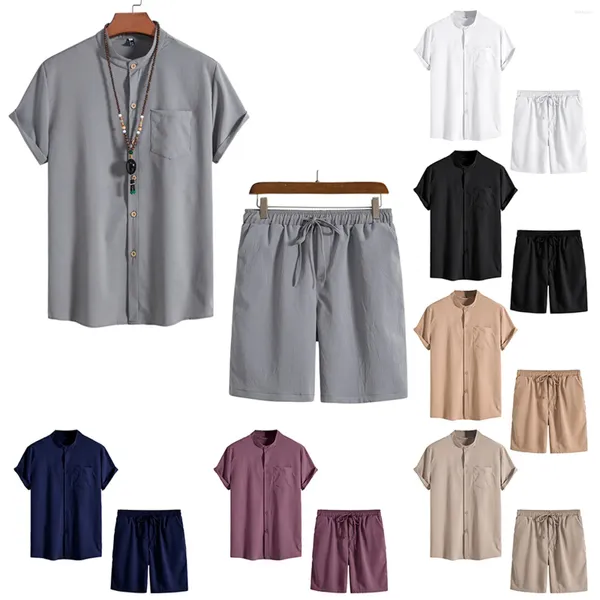 Ensembles de course hommes été respirant deux pièces Volume t-shirt ensemble de shorts sur costume hommes vêtements de cérémonie vestes