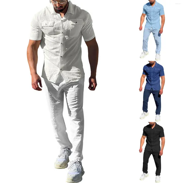 Ensembles de course Hommes Été Respirant Deux Pièces Garçons Satin Gilet Formel Ensemble 3 Femmes Costumes Laine Suite Homme Costume Régulier