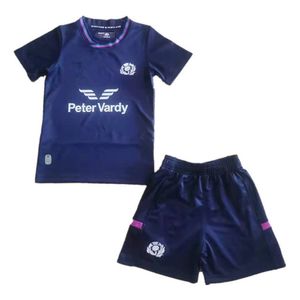 Running Sets Schotland Thuis Rugby Jersey Shirt 22 SCOTLAND KIDS KIT HOME RUGBY JERSEY SHORTS maat 16 26 230713