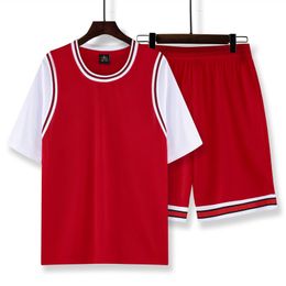 Running sets korte mouw basketball jersey vrouwen mannen kleding jeugd shirt shorts shorts trainingspak team uniform sportkleding 230821
