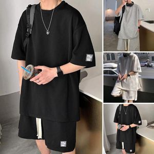 Running Sets korte mouw zomer unisex Asual Suit outfit herenstijl Sleevet-shirt Koreaanse streetwear Casual preppy shorts Two-Pie