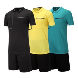 Running sets stijl voetbal rechter uniformen set professionele voetbal scheidsrechter kleding kit voetbal scheidsrechter jerseys passen klassieke kleur s-3xl 230817