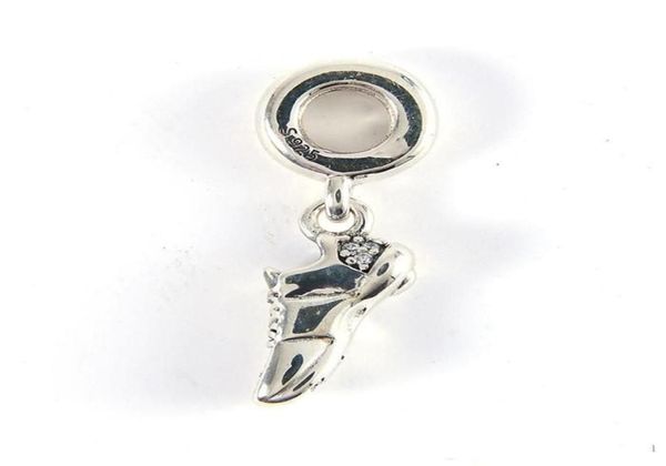 Colgantes con dijes para zapatos para correr, plata de ley S925, aptos para pulsera estilo H8 792063CZ8850548