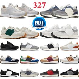 Zapatillas para correr 327 mujeres para hombres diseñador de estampado de leopardeas azules blancos de moda blanca hombres mujeres skateboard blancos blancos salina marina sala casual