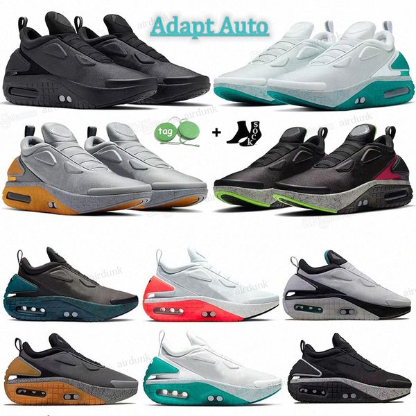 Chaussures de course Adapt Auto Athletic Sneakers Trainers Jetstream Womens Infrared Sports Triple Black White Mens Runner Fireberry Aqua Green Trainer Sneak 479o #