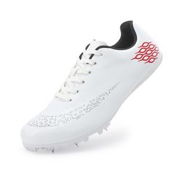 Hardloopschoenen zwarte witte vrouwen mannen racen spike sport track sneaker kussen training sneaker