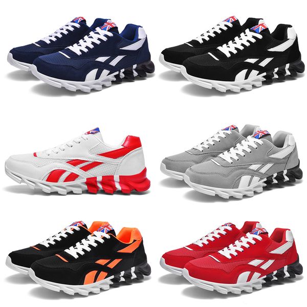 Zapatillas para correr transpirables para hombre, mujer, negro, blanco, gris, azul, gris claro, marrón, verde, rosa, ropa deportiva para exteriores