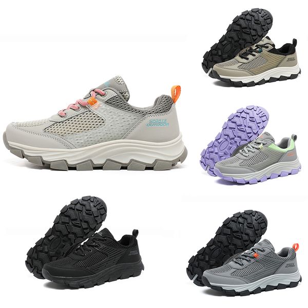 Zapatillas de running Transpirable mujer Hombre Negro Gris claro Beige caqui Gris oscuro Zapatillas Deportivas Talla 36-46