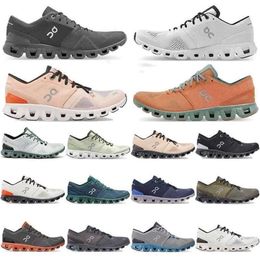 Chaussures de course Cloud X Cloud pour hommes et femmes sur Rose Sand Entraînement d'ingénierie suisse et baskets légères en plein air Black Cat 4s TNs chaussures pour hommes