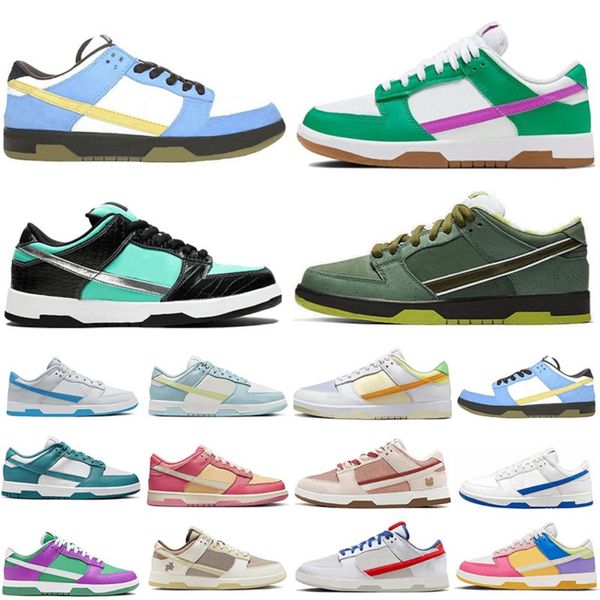 Zapatillas para correr Diseñador Zapato bajo Citron Pulse Multi Color Ruido Aqua Ocean Bliss Pink Paisley White Lobster Light Blue Tiffany Hombres Mujeres Entrenadores Deportes Zapatillas deportivas