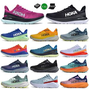 Running schoenen Designer Sneakers Clifton Women Men Men Bondi Sneaker Shifting Sand Nimbus Cloud Ice Water Hokka One Antracite wandelschoenen Heren Outdoor Sports Trainer's