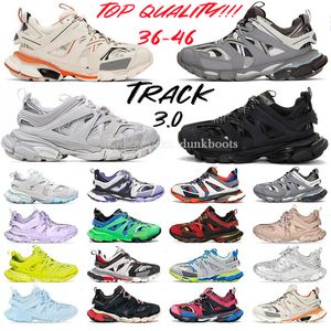 hardloopschoenen ontwerpers casual schoenen track 3.0 tess s sneakers paris mannen dames triple wit zwart roze grijs beige oranje blauw platform tracks 3 18SS sport sneaker 36-46