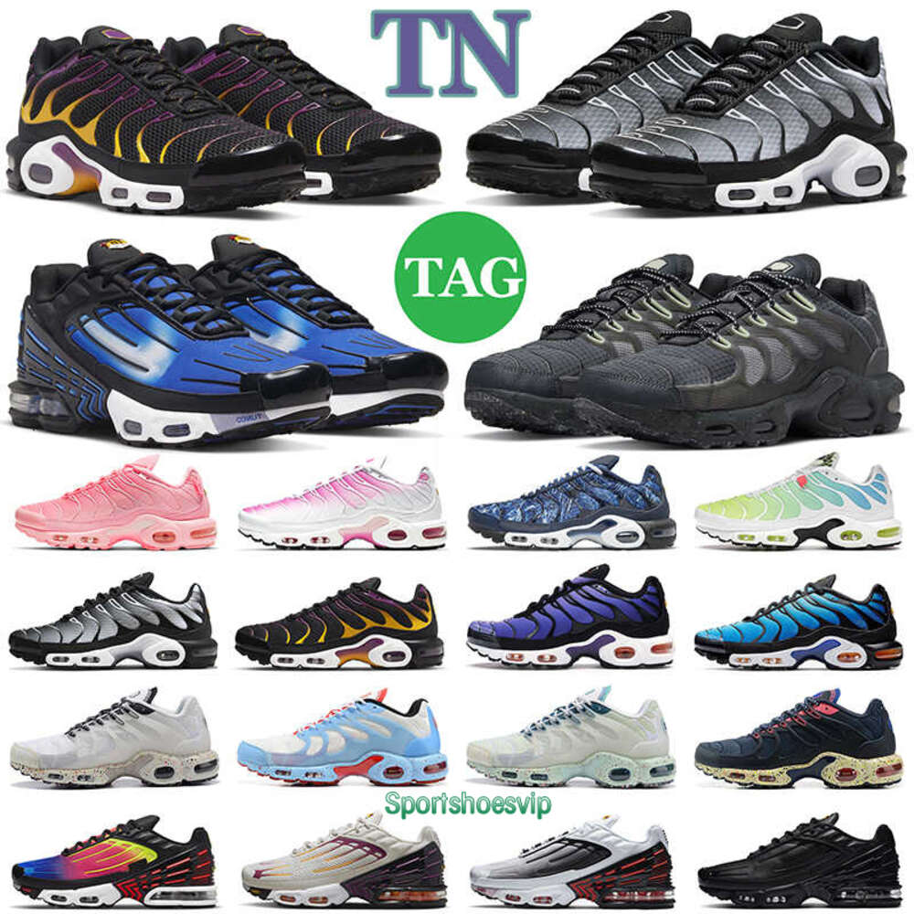 ランニングシューズDr TN 3 Terassaspape Plus Shoes TNS Atlanta Hyper Blue Jade Greedy Rattan Grape Black Royal Women Mensトレーナースポーツスニーカーウォーキングジョギングランナー