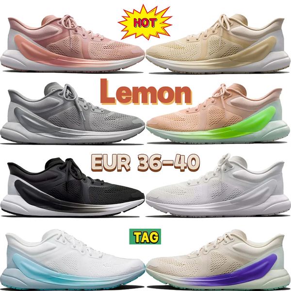 Chaussures de course pour hommes Femmes Pink Parfait Pale Linn Butter Silver Drop Black Blanc Ivory Purple Ice Blue Blissfeel Run Sneakers Lus Outdoor Trainers Designer Shoe