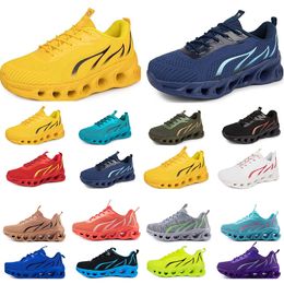 Chaussures de course pour hommes femmes noir blanc rouge bleu jaune respirant confortable baskets pour hommes baskets de sport 19