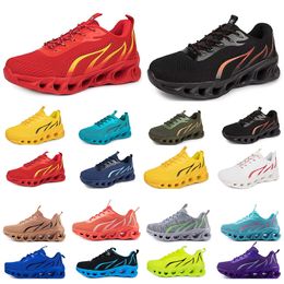 Chaussures de course pour hommes femmes noir blanc rouge bleu jaune respirant confortable baskets pour hommes baskets de sport 37