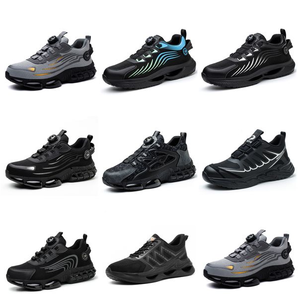 Chaussures de course GAI Hommes Femmes neuf triple noir blanc bleu foncé Chaussures de marche confortables baskets de sport