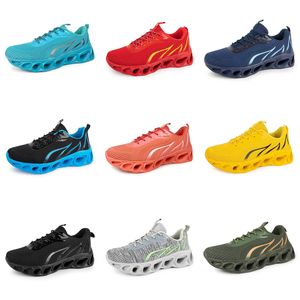 Zapatos para correr GAI Nine Hombres Mujeres Plataforma Zapatos Rosa Beige Amarillo Negro Azul Marino Rojo Púrpura Zapatillas de deporte al aire libre