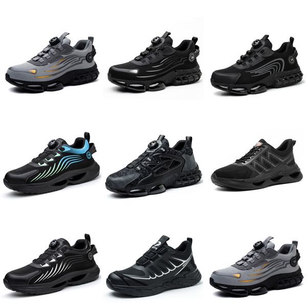 Chaussures de course GAI neuf hommes femmes triple noir blanc bleu foncé sport respirant confortable maille respirant chaussures de marche