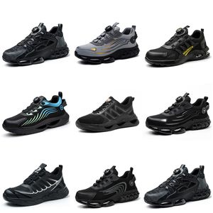 Chaussures de course GAI trois hommes femmes triple noir blanc bleu foncé maille respirante sneaker de sport confortable