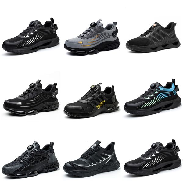 Chaussures de course GAI deux hommes femmes triple noir blanc bleu foncé sport respirant confortable maille respirant chaussures de marche