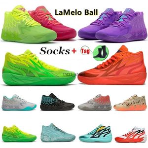 Chaussures de course Grad School Rick Morty Buzz City Kids Lamelo Ball MB.02 MB.01 Chaussures de basket-ball masculines Uct Iridescent Dreams Trainers Sports Sneakers Taille 35-46
