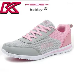 Chaussures de course Heidsy Sports Jogging féminin Lady Slimming Outdoor Athletic Flat Breathable Sneakers 4.0
