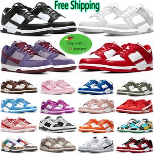 Gratis verzending panda designer schoenen hardloopschoenen laag paarse kreeft heren bruin actieve fuchsia medium olijfgrijs mist unc gai drievoudige roze dames sneakers maat 36-47