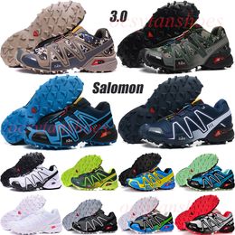 Hardloopschoenen heren Salomon Speed Cross 3.0 CS heren zwart wit fluorescerend oranje donkergrijs geel wijnrood zwart sneakers buitensporten sneakers 40-48