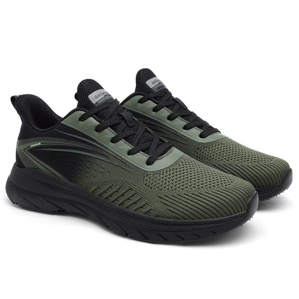 Zapatillas para correr Hombres Deportes al aire libre Calzado deportivo Blanco Negro Zapatillas deportivas ligeras y cómodas de diseño para hombre GAI XHSW