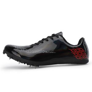 Chaussures de course hommes femmes noir blanc doux ongles crampons hommes sport piste Sneaker coussin formation Sneaker