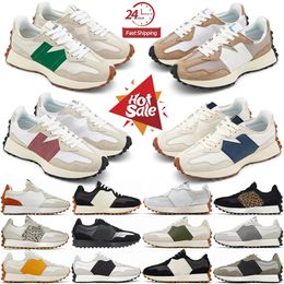 nieuwe 327 hardloopschoenen heren dames designer 327s trainers Zwart Wit Oranje Grasgroen Wolk Zeezout Beige Bruin heren buitensport sneakers