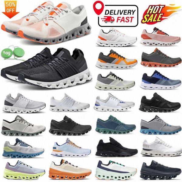 Chaussures de course Mens Mens Femmes Runner Sneakers Monster Nova Swift Surfer Goger Trainer Barbie Cloudmonster Hot Pink and White 5 X3 Vista Runners Sneaker