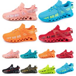 zapatillas de correr hombre mujer talla grande 36-48 eur moda Transpirable cómodo negro blanco verde rojo rosa bule naranja treinta