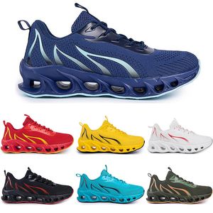 Chaussures de course hommes sans marque baskets de mode blanc noir jaune or bleu marine vert baskets de sport pour hommes # 232