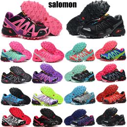 Salomsed Speed Cross 4 Plat-Form Donkergrijs Zwart Heren Wit Blauw Mesh Wit Blauw Geel Groen Heren Dames Casual Trainers Buitensporten Sneakers groot formaat