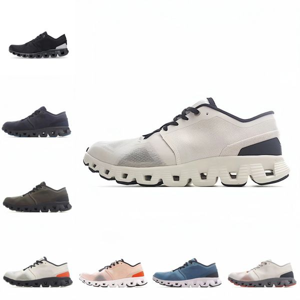 chaussures de course baskets chaussures de créateurs baskets pour hommes Cloud X X3 X5 hommes et femmes Sneaker noir blanc nuages entraînement Cross Aloe Storm bleu baskets en maille à lacets taille 36-45