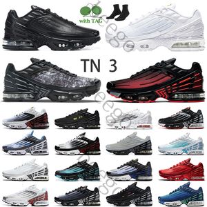 tn plus 3 chaussures de course hommes hommes femmes pour baskets chaussures Triple Black Laser Blue Bred Hyper Violet Silver Red Smoke Grey outdoor baskets blanches baskets